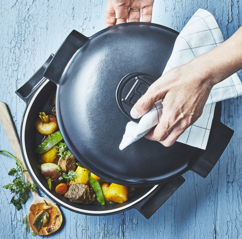 Emile Henry Delight Casserole Slate 4L by Kitchen Niche