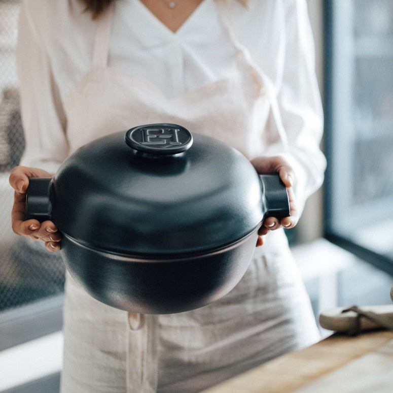 Emile Henry Delight Casserole Slate 4L by Kitchen Niche