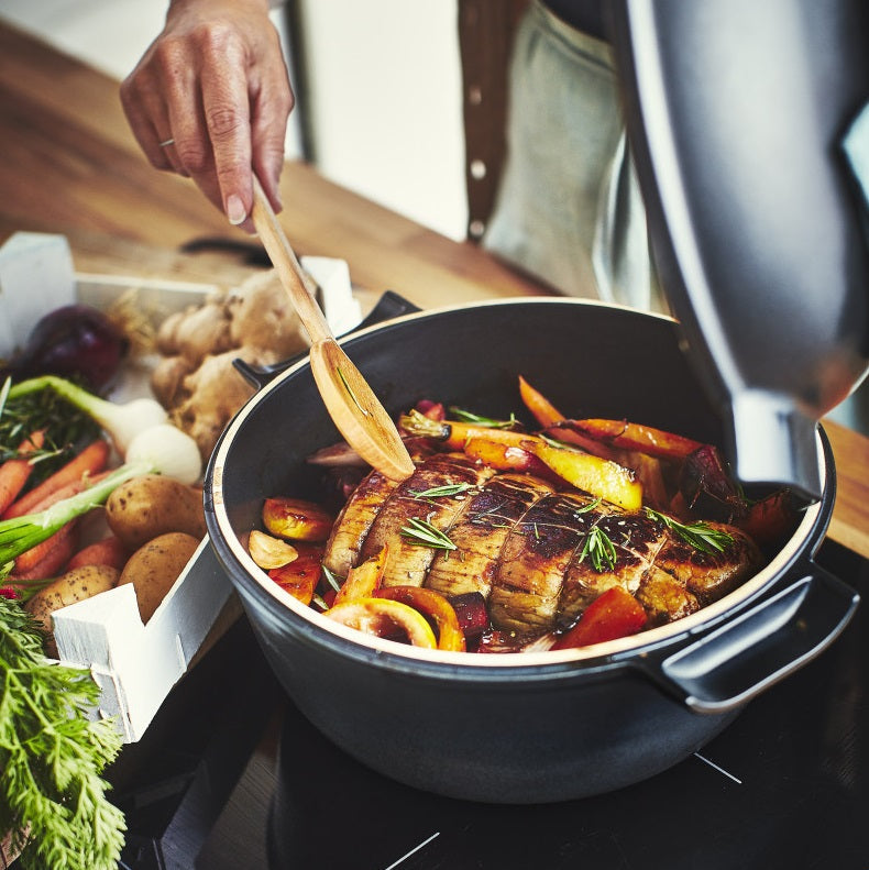 Emile Henry Delight Casserole Slate 4L by Kitchen Niche