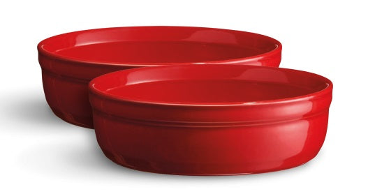 Emile Henry Creme Brulee Ramekins Set of 2 Burgundy by Kitchen Niche
