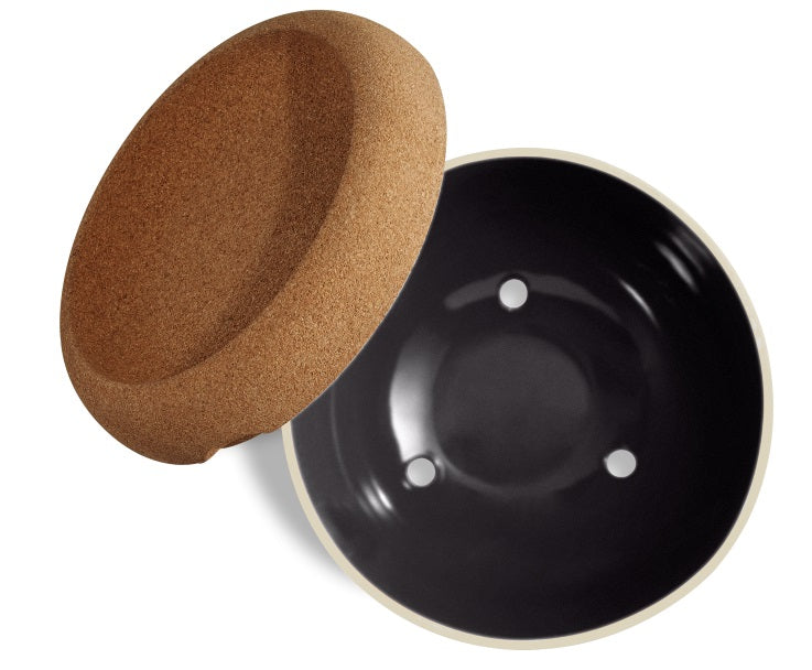 Emile Henry Deep Storage Bowl Truffle Black by Kitchen Niche