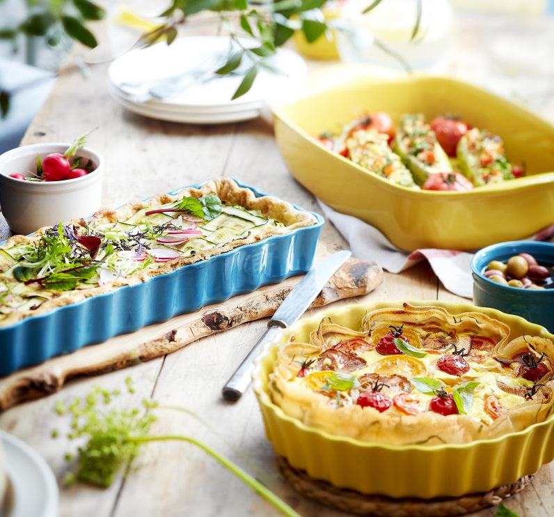 Emile Henry Deep Tart Dish Provence Yellow by Kitchen Niche