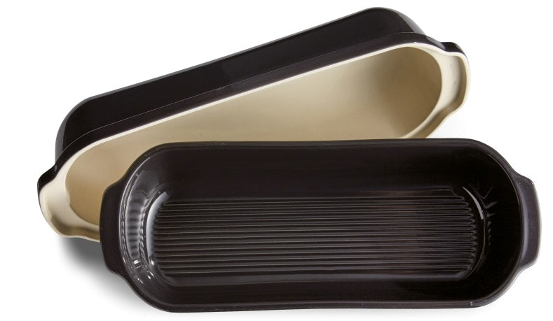 Emile Henry Large Bread Loaf Baker Charcoal Black by Kitchen Niche