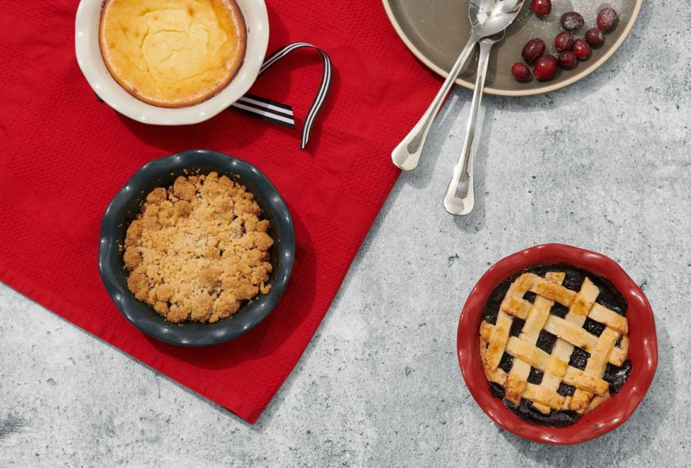 Emile Henry Mini Pie Dish Set of 2 Burgundy Red by Kitchen Niche