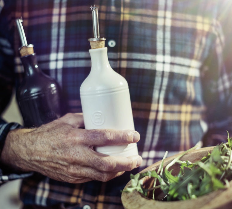 Emile Henry Oil Cruet Blue Flame by Kitchen Niche