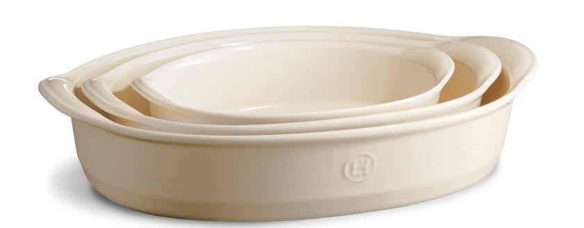 Emile Henry Oval Baking Dish Clay by Kitchen Niche