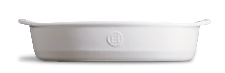 Emile Henry Oval Baking Dish Flour White by Kitchen Niche