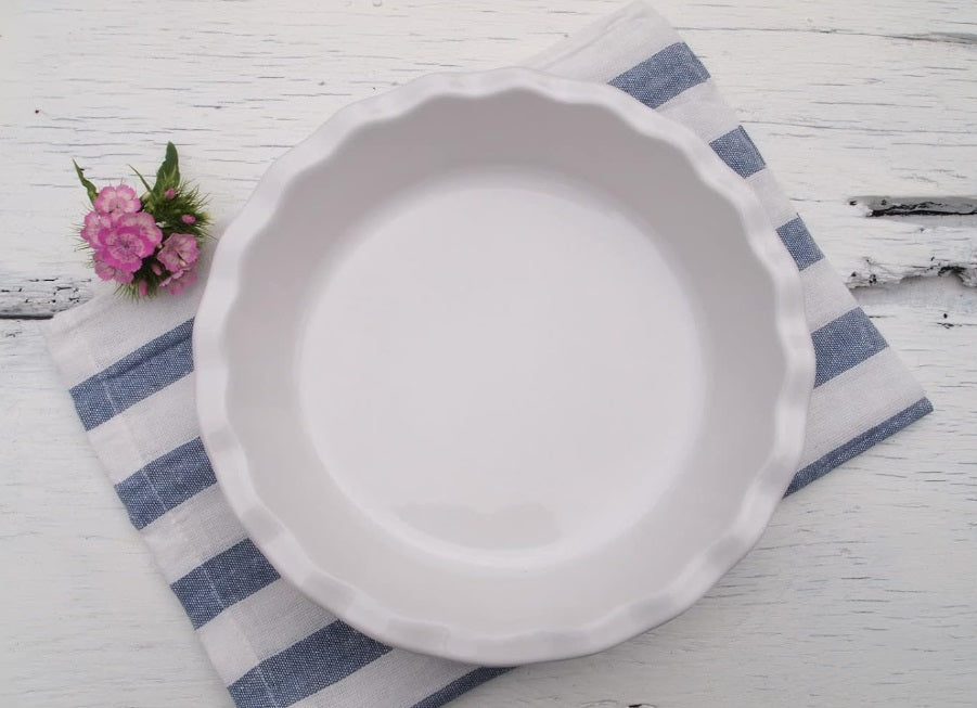 Emile Henry Pie Dish Flour White by Kitchen Niche