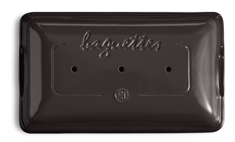 Emile Henry Baguette Baker Charcoal Black by Kitchen Niche