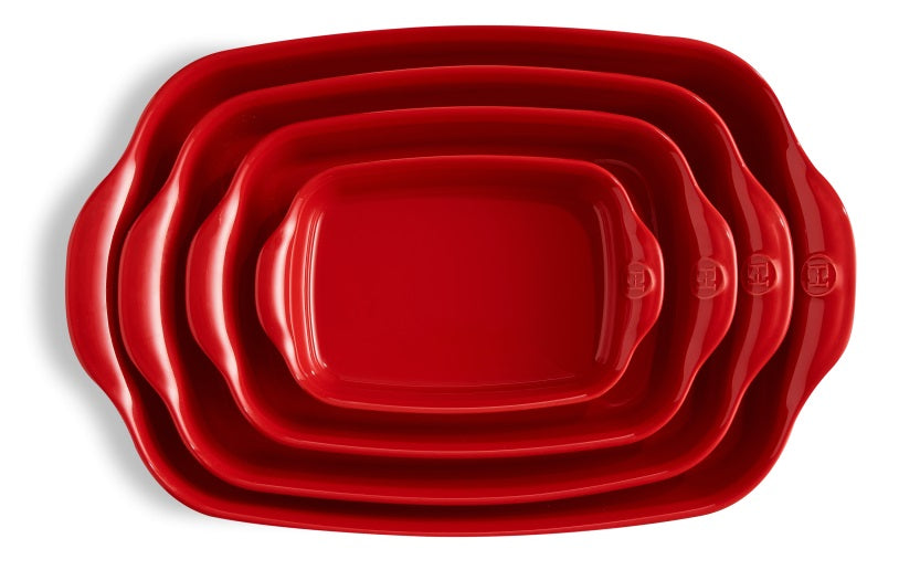 Emile Henry Rectangular Baking Dish Medium Burgundy by Kitchen Niche