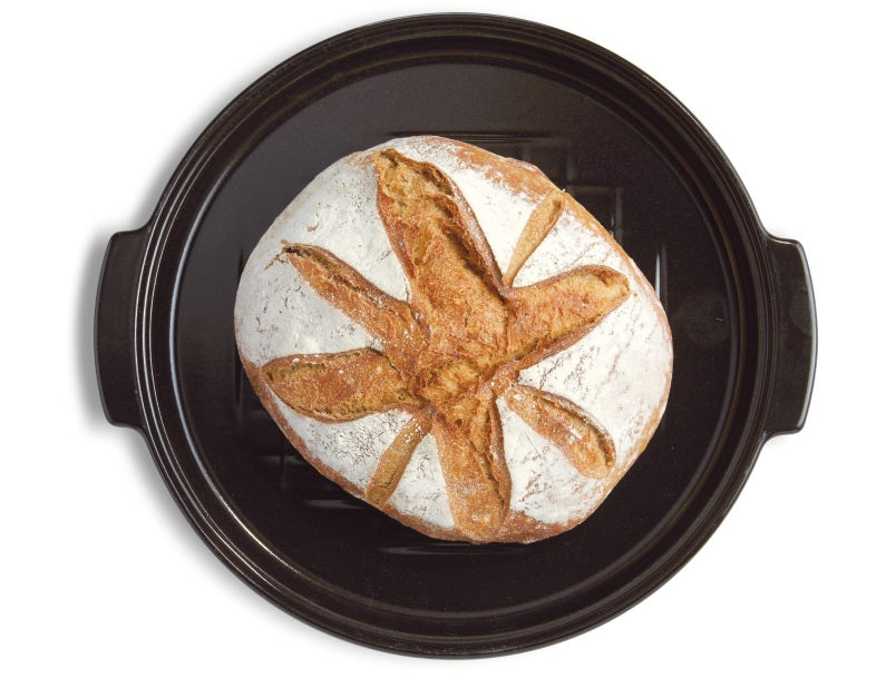 Emile Henry Round Bread Baker Charcoal Black by Kitchen Niche