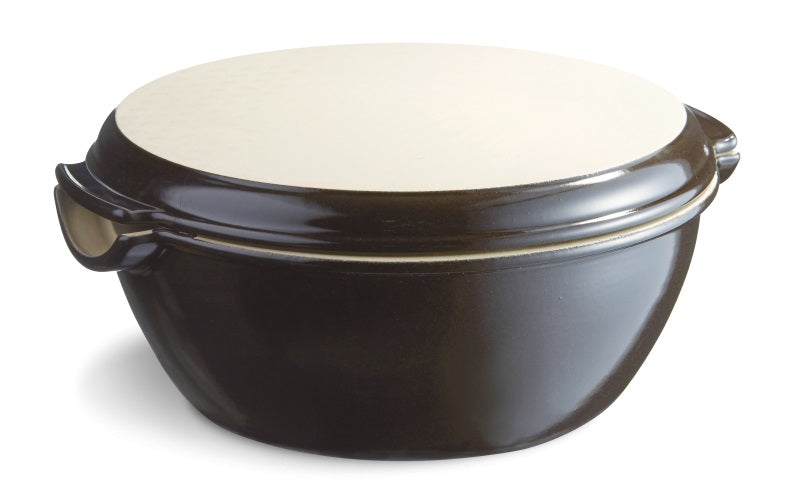 Emile Henry Round Bread Baker Charcoal Black by Kitchen Niche