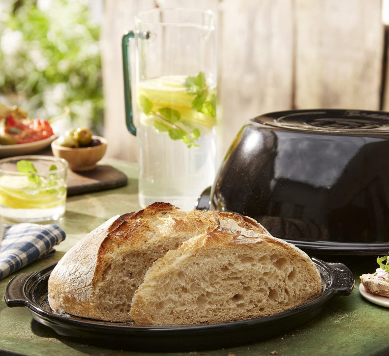 Emile Henry Round Bread Baker Charcoal Black by Kitchen Niche