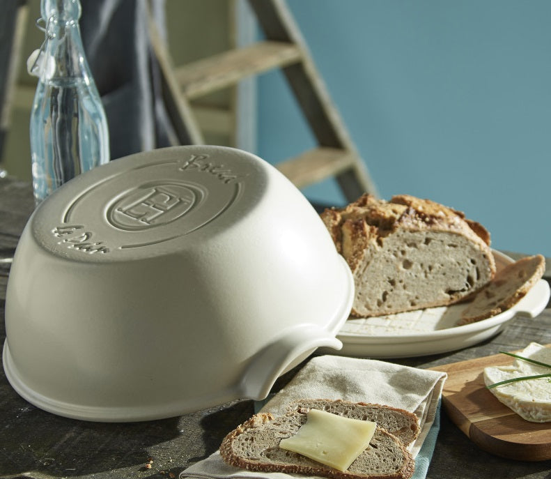 Emile Henry Round Bread Baker Clay by Kitchen Niche