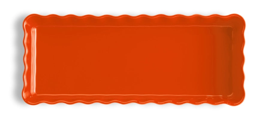 Emile Henry Slim Rectangular Tart Dish Toscane by Kitchen Niche