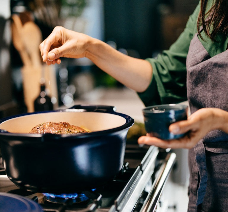 Emile Henry Sublime Round Dutch Oven Sienna 6.5L by Kitchen Niche