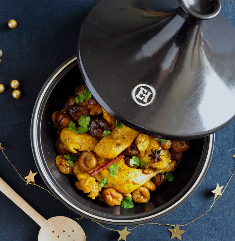 Emile Henry Small Tagine Charcoal by Kitchen Niche