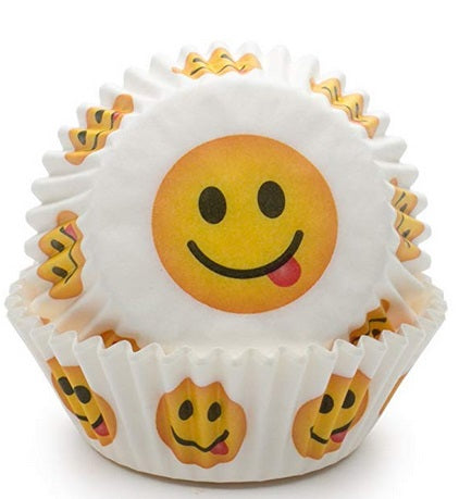 Fox Run Tongue Emoji Baking Cup Set of 50 by Kitchen Niche
