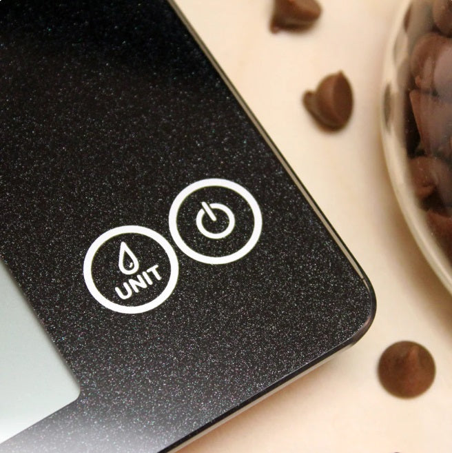 Escali Arti Digital Glass Kitchen Scale Black Obsidian by Kitchen Niche