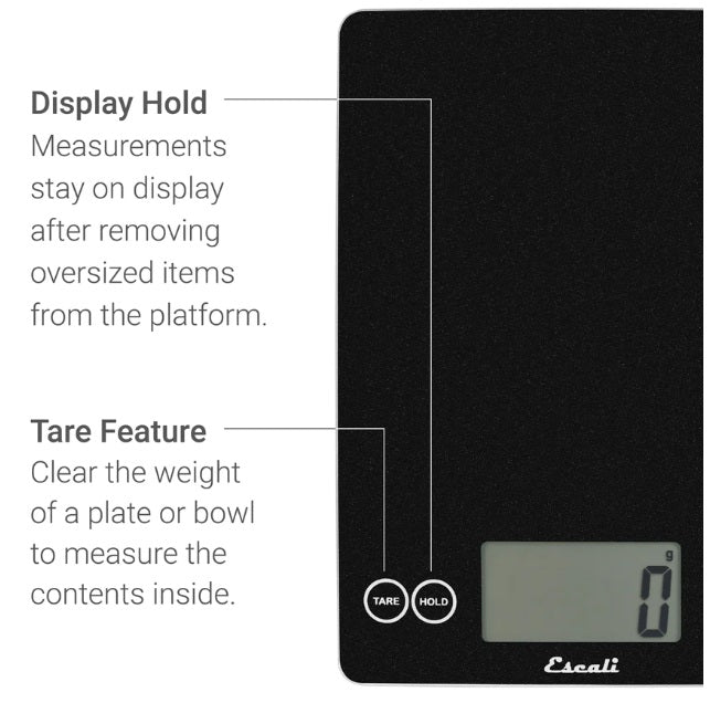 Escali Arti Digital Glass Kitchen Scale Purple Night by Kitchen Niche