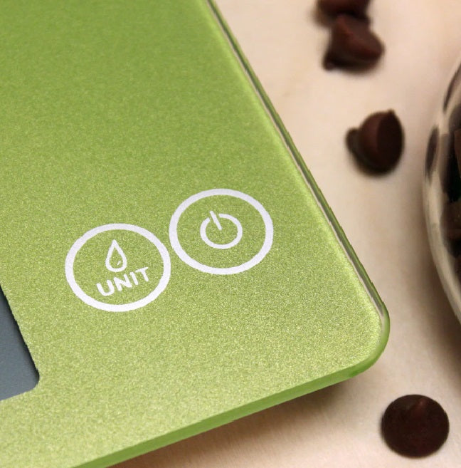 Escali Arti Digital Glass Kitchen Scale Succulent Green by Kitchen Niche