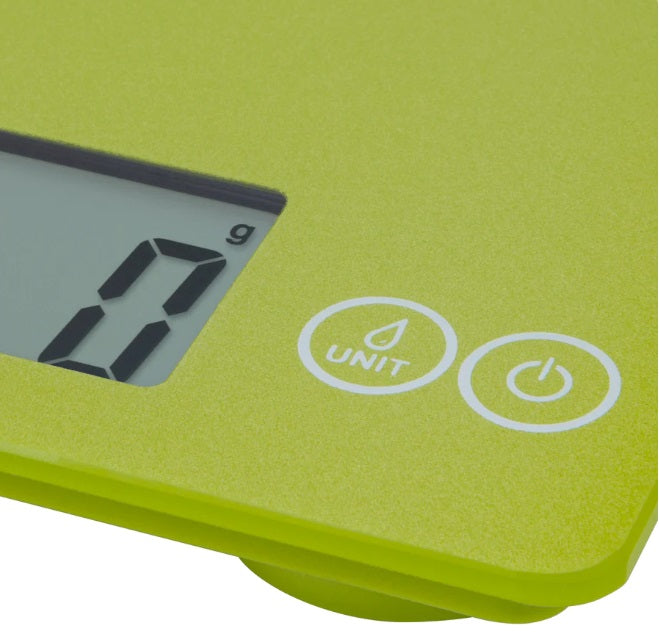 Escali Arti Digital Glass Kitchen Scale Succulent Green by Kitchen Niche