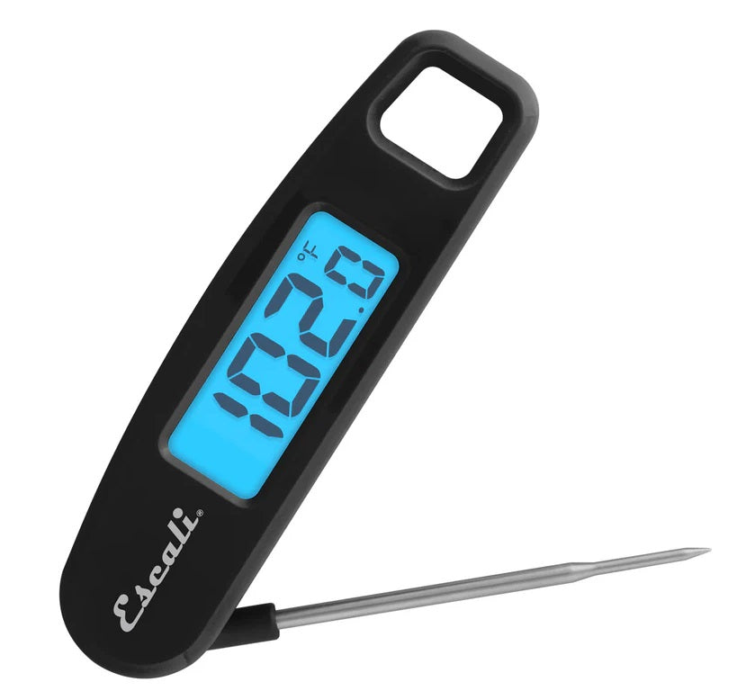 Escali Compact Folding Digital Thermometer Black by Kitchen Niche