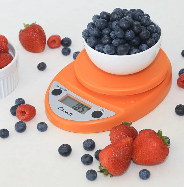 Escali Primo Digital Kitchen Scale Pumpkin Orange