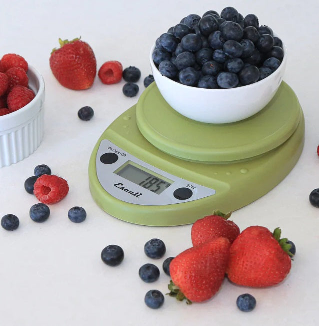 Escali Primo Digital Kitchen Scale Tarragon Green by Kitchen Niche