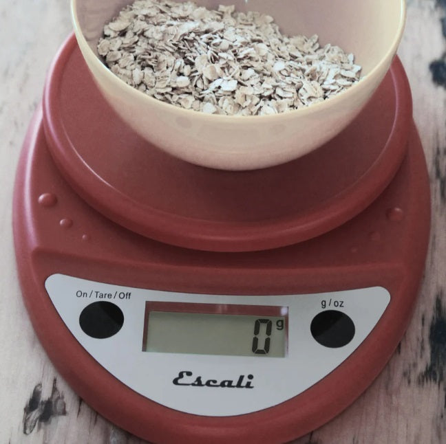 Escali Primo Digital Kitchen Scale Warm Red by Kitchen Niche