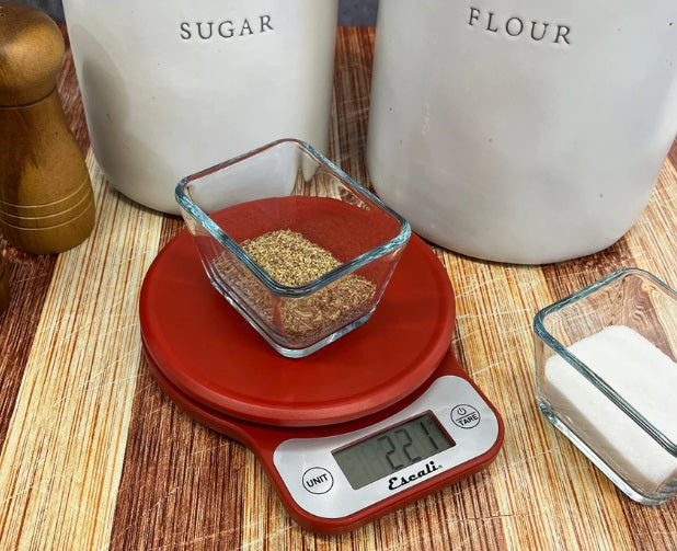 Escali Telero Red Digital Kitchen Scale by Kitchen Niche