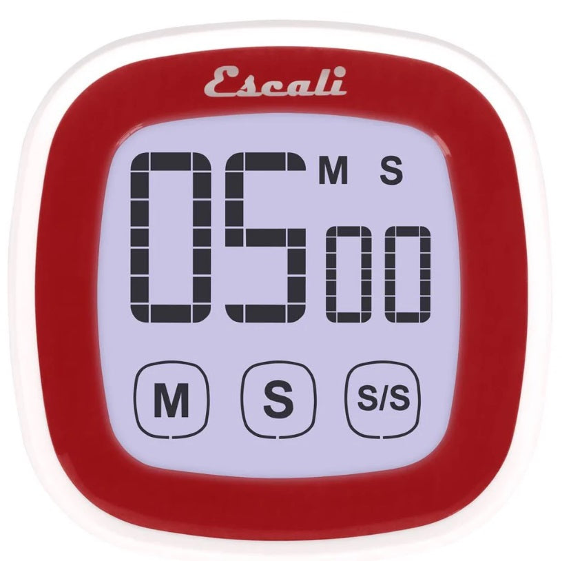 Escali Touch Screen Digital Timer Red by Kitchen Niche