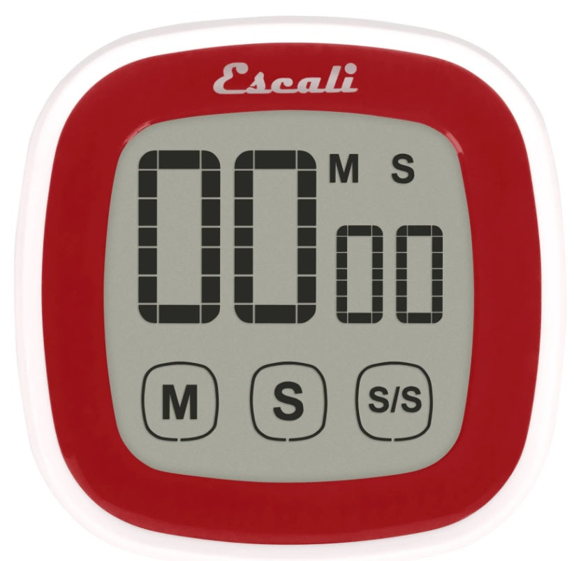 Escali Touch Screen Digital Timer Red by Kitchen Niche