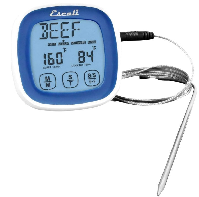Escali Touch Screen Thermometer & Timer Blue by Kitchen Niche