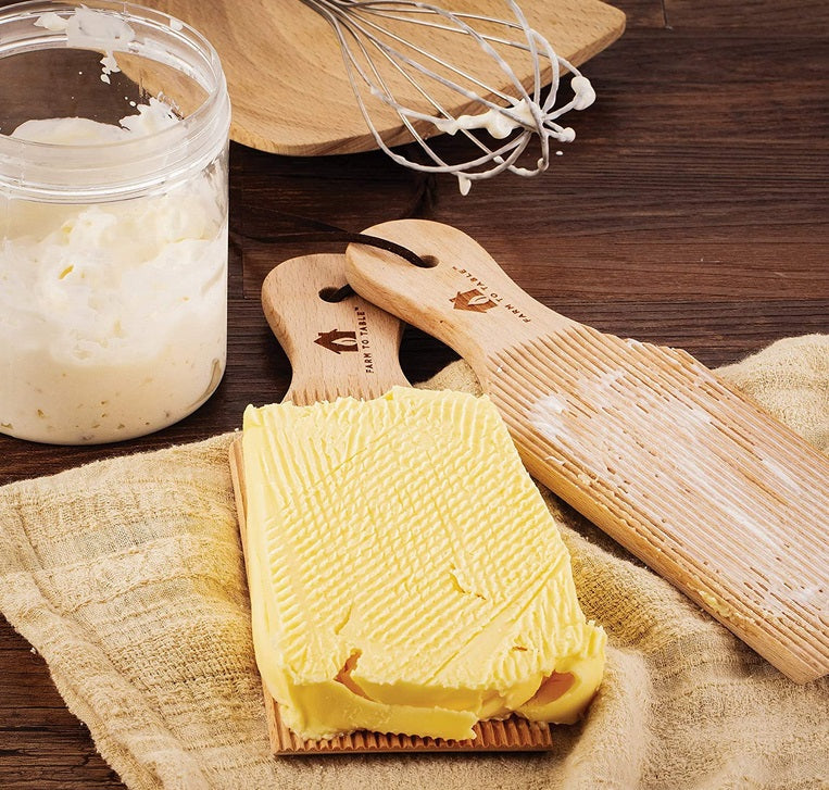 Farm To Table Butter Making Paddles by Kitchen Niche