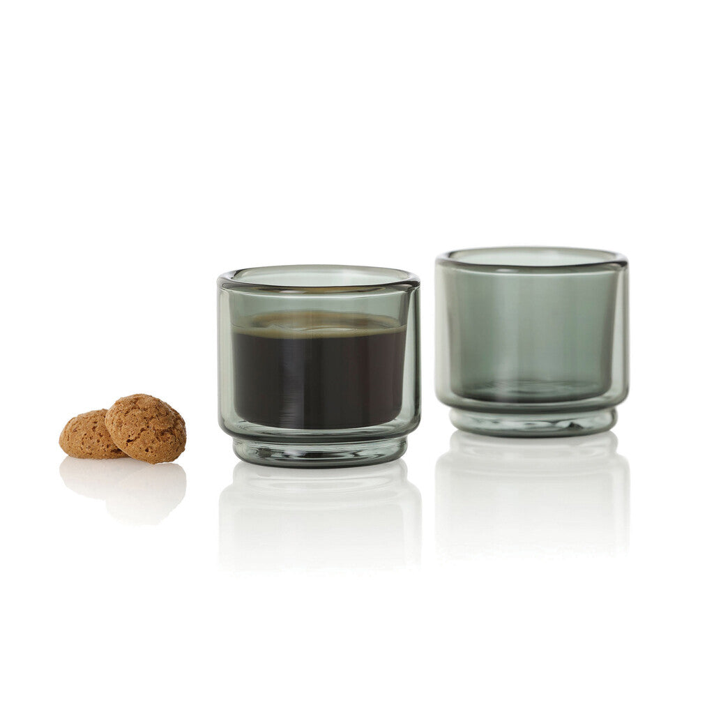 AdHoc Impact Espresso Mug Set – Double-Walled Glass