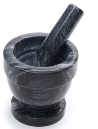 Fox Run Black Marble Mortar & Pestle 4-Inch by Kitchen Niche