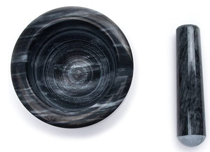 Fox Run Black Marble Mortar & Pestle 4-Inch by Kitchen Niche