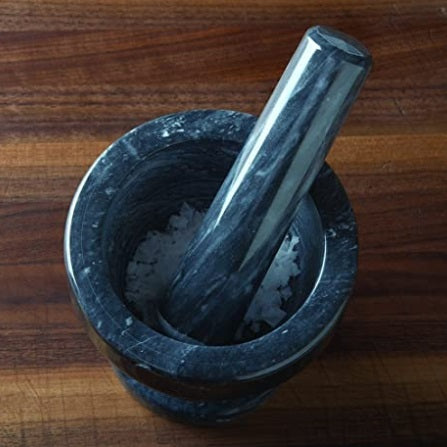 Fox Run Black Marble Mortar & Pestle 3-Inch by Kitchen Niche