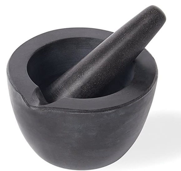 Fox Run Black Marble Mortar & Pestle by Kitchen Niche
