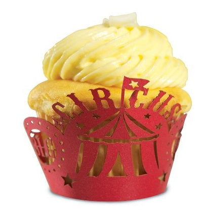 Fox Run Circus Cupcake Wrap Set of 12 by Kitchen Niche