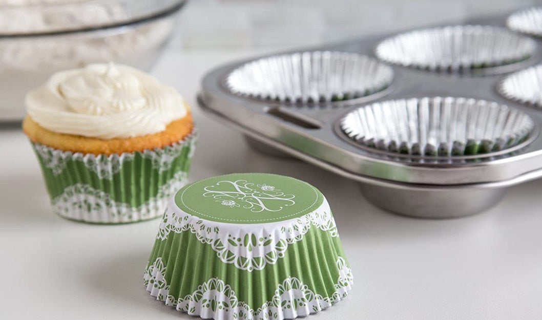 Fox Run Elegant Lace Foil Lined Baking Cup Set of 24 by Kitchen Niche