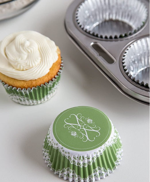 Fox Run Elegant Lace Foil Lined Baking Cup Set of 24 by Kitchen Niche