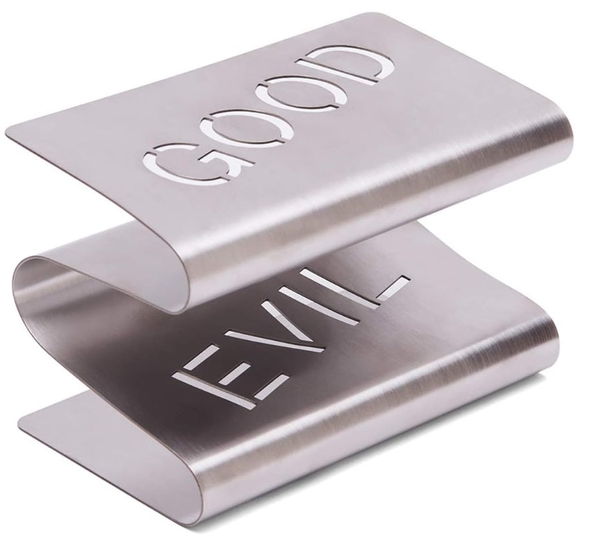 Fox Run Good & Evil Stainless Steel Sponge Holder by Kitchen Niche