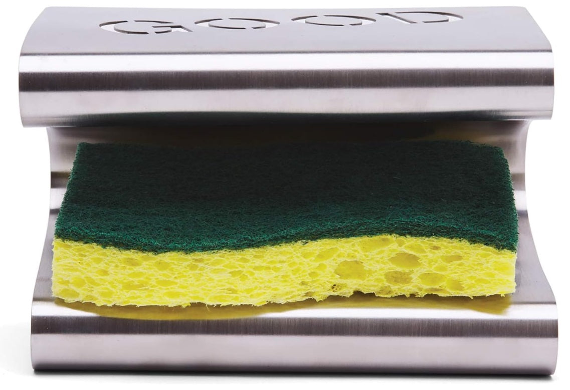 Fox Run Good & Evil Stainless Steel Sponge Holder by Kitchen Niche