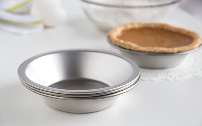 Fox Run Tinplated Steel Set of 4 Pie Pans 5 Inch by Kitchen Niche