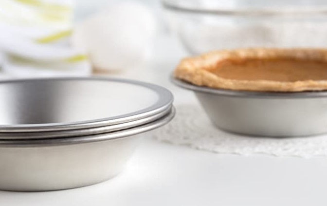 Fox Run Tinplated Steel Set of 4 Pie Pans 5 Inch by Kitchen Niche