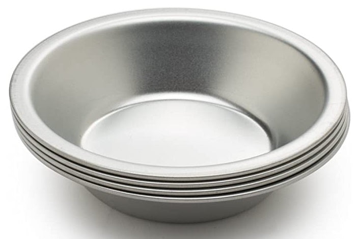 Fox Run Tinplated Steel Set of 4 Pie Pans 5 Inch by Kitchen Niche