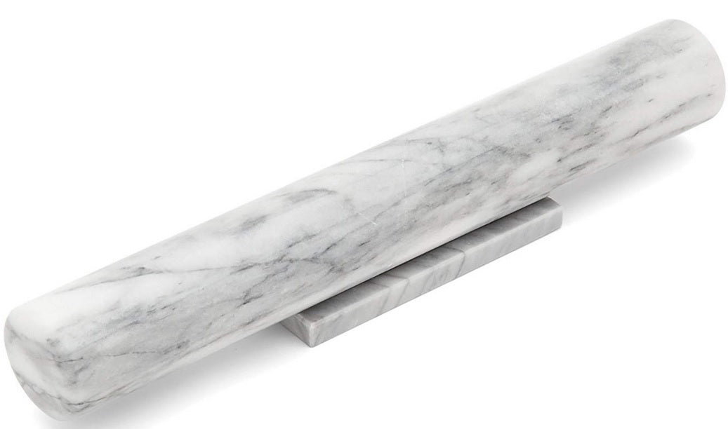 Fox Run White Marble French Rolling Pin by Kitchen Niche