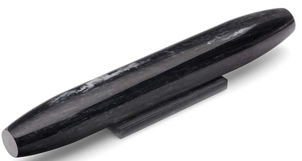 Fox Run Tapered Black Marble French Rolling Pin by Kitchen Niche